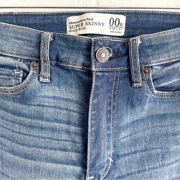 Abercrombie & Fitch Dark Blue Skinny Denim Pants - Picture 8 of 10